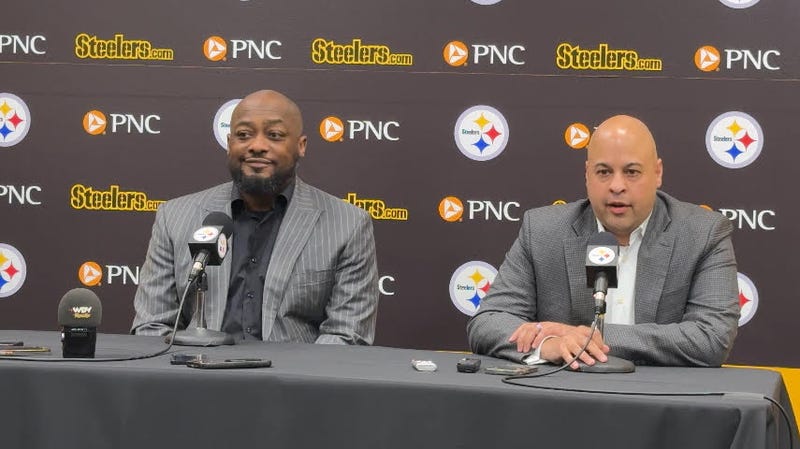 Omar Khan and Mike Tomlin