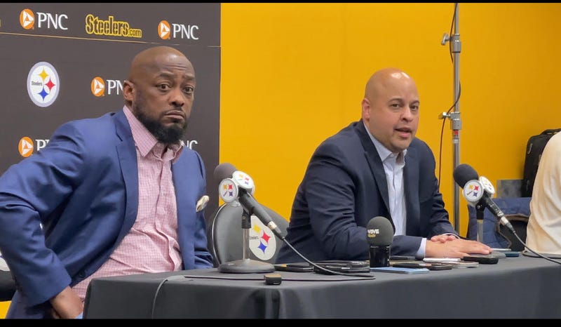 Mike Tomlin and Omar Khan