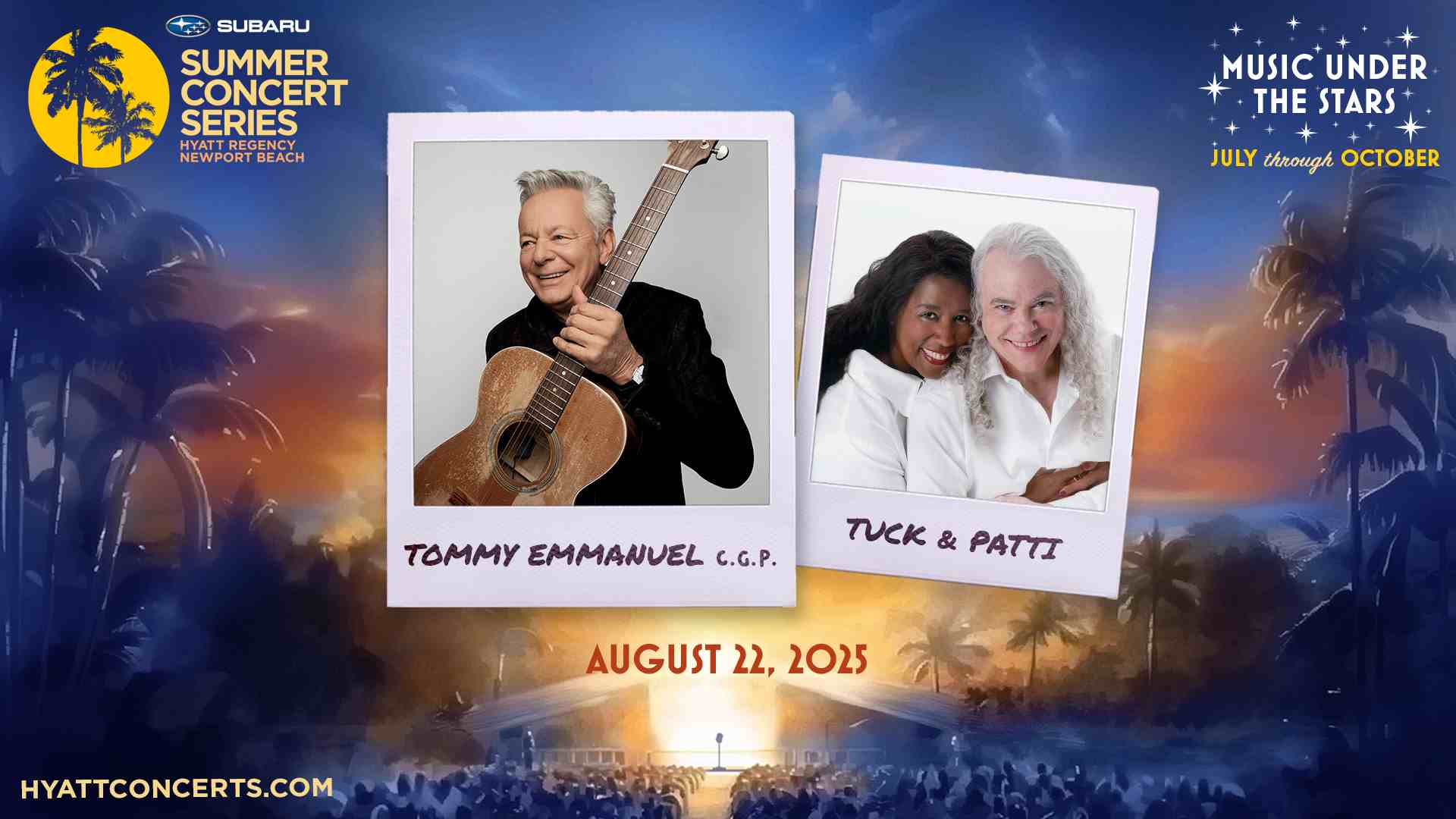 Subaru Summer Concert Series: Tommy Emmanuel 8/22/25