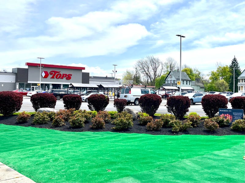 Site of proposed Honor Space by Tops Market as a memorial to the ten lives lost on 5-14-22