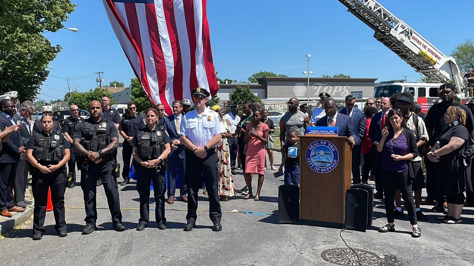 Buffalo community gathers to remember victims of Tops mass shooting one month later