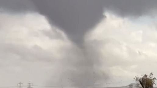 Why there was no tornado warning issued in Montebello