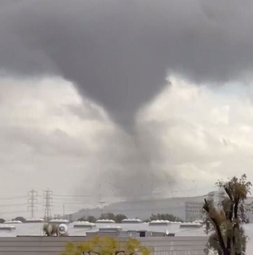 Reports of possible tornado damage in Montebello