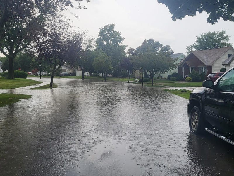 Heavy flooding in Town of Tonawanda 