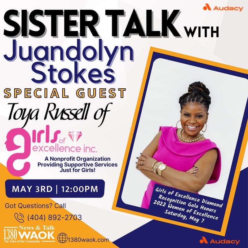 Sister Talk welcomes Toya Russell to discuss Girls of Excellence