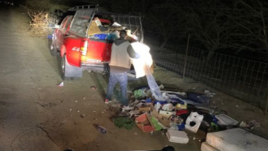 Man caught illegally dumping trash on side of road in Ceres