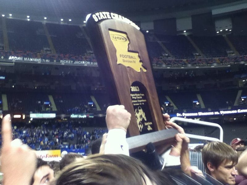 LHSAA State Championship Trophy