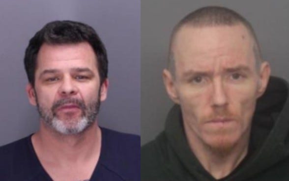 Mugshots of Jackson Upton, left, and Justin Shipp