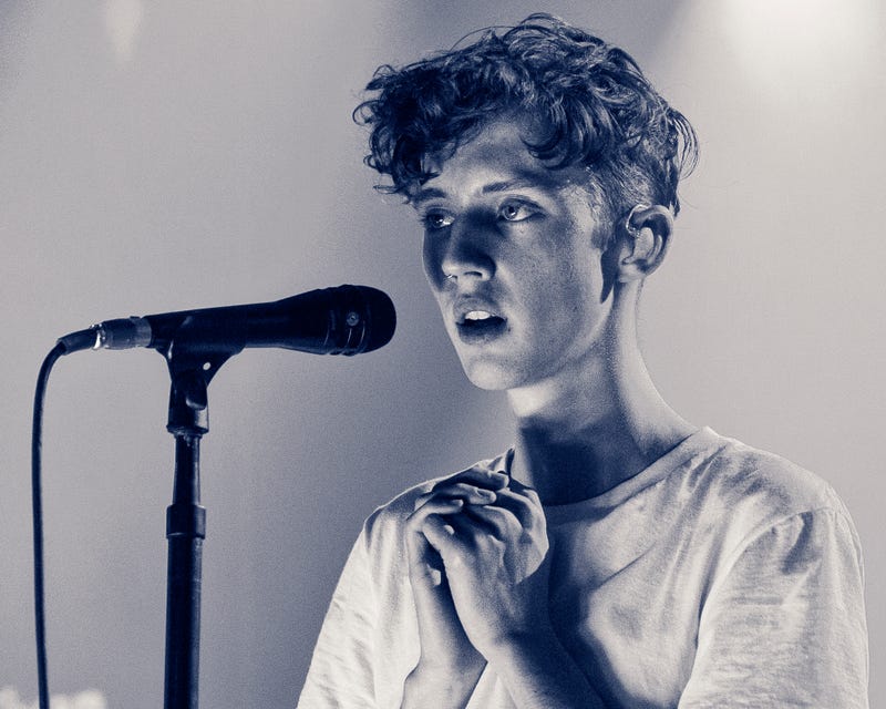 Troye Sivan performs on stage on February 9, 2016 in Burbank, California.