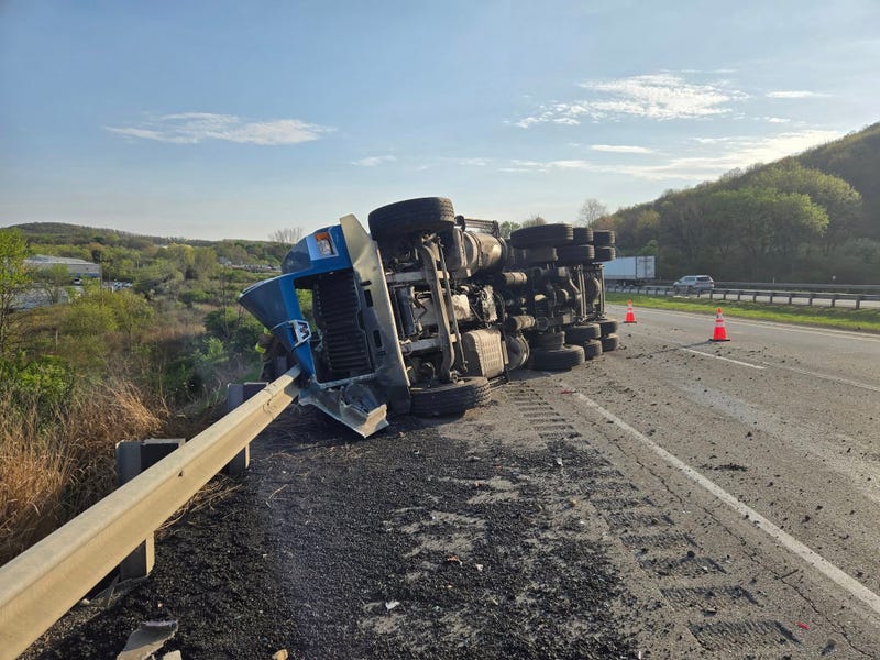 Truck crash causes delays on I-79 South