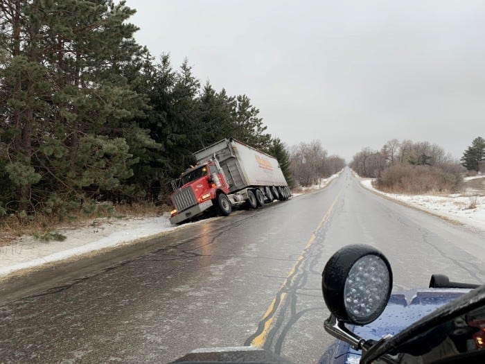 An Ice Storm Warning for the northern part of the lower peninsula is creating dangerous road conditions throughout multiple counties on Tuesday as police and weather officials urge all drivers to stay off the roads.