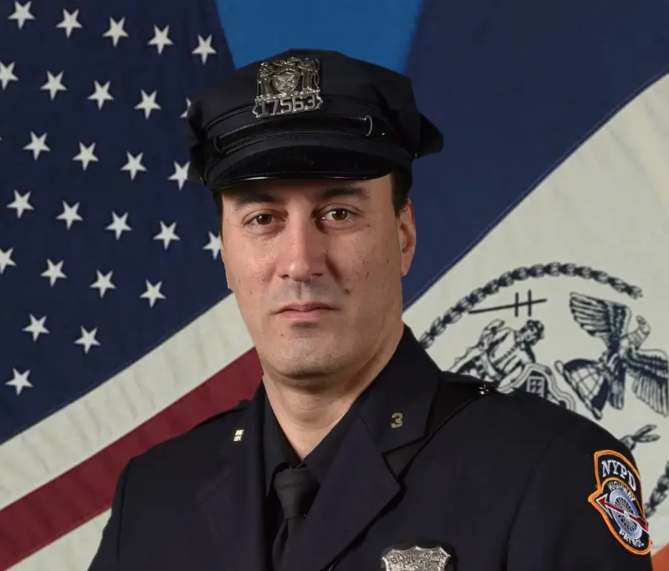NYPD Det. Anastasios Tsakos was killed in the April 2021 crash in Fresh Meadow