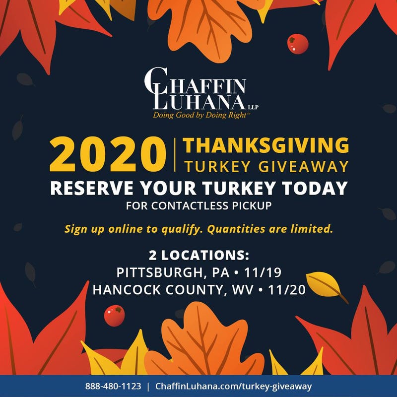 Chaffin Luahana 2020 Thanksgiving Turkey Giveaway