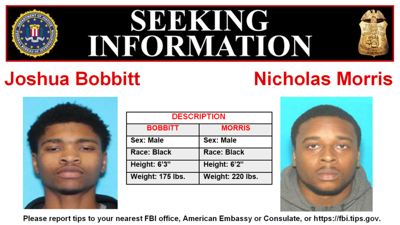 The FBI is offering a $10,000 reward for the conviction of two men wanted in a murder in Riverdale in the south suburbs.