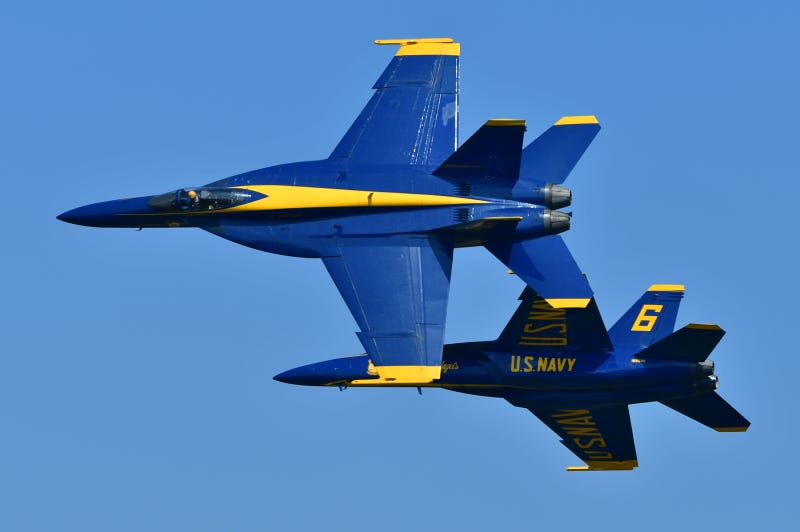 U.S Navy Blue Angels plane