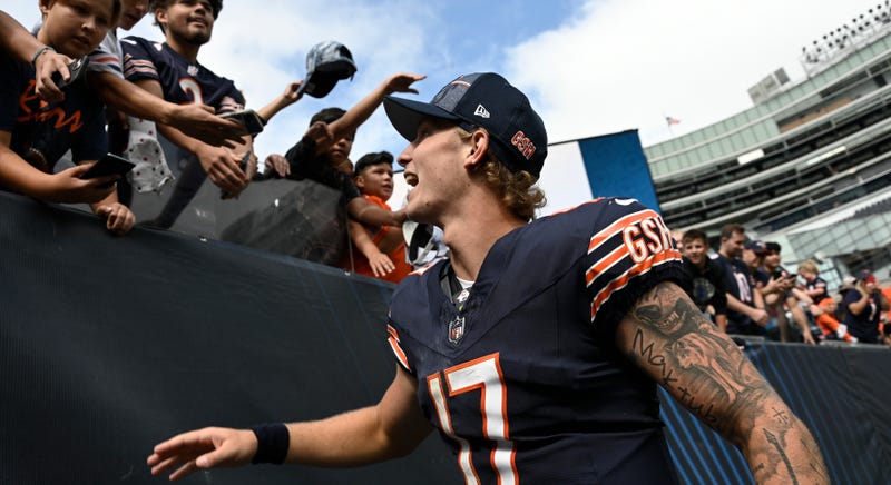Bears rookie quarterback Tyson Bagent