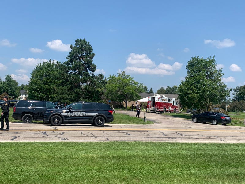 The aftermath of a shooting in Saline on Thursday