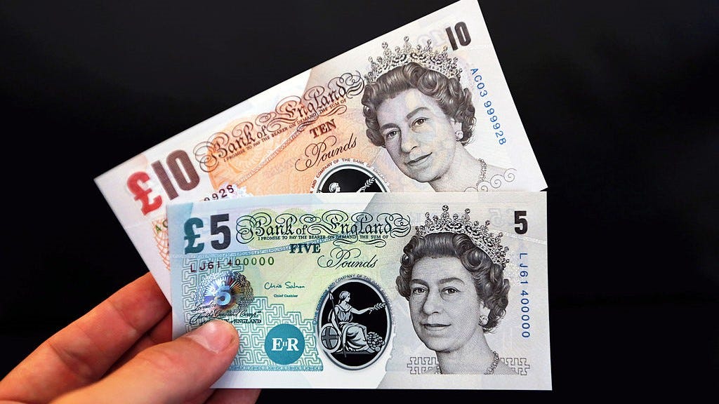 The U.K. is replacing paper money with plastic