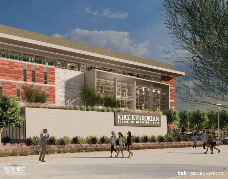 Artist rendering of the future Kirk Kerkorian School of Medicine at UNLV