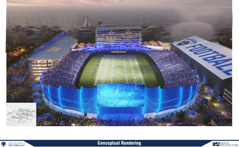 UNO Stadium Rendering