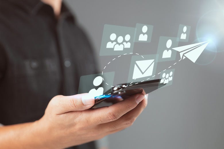 holding smart phone