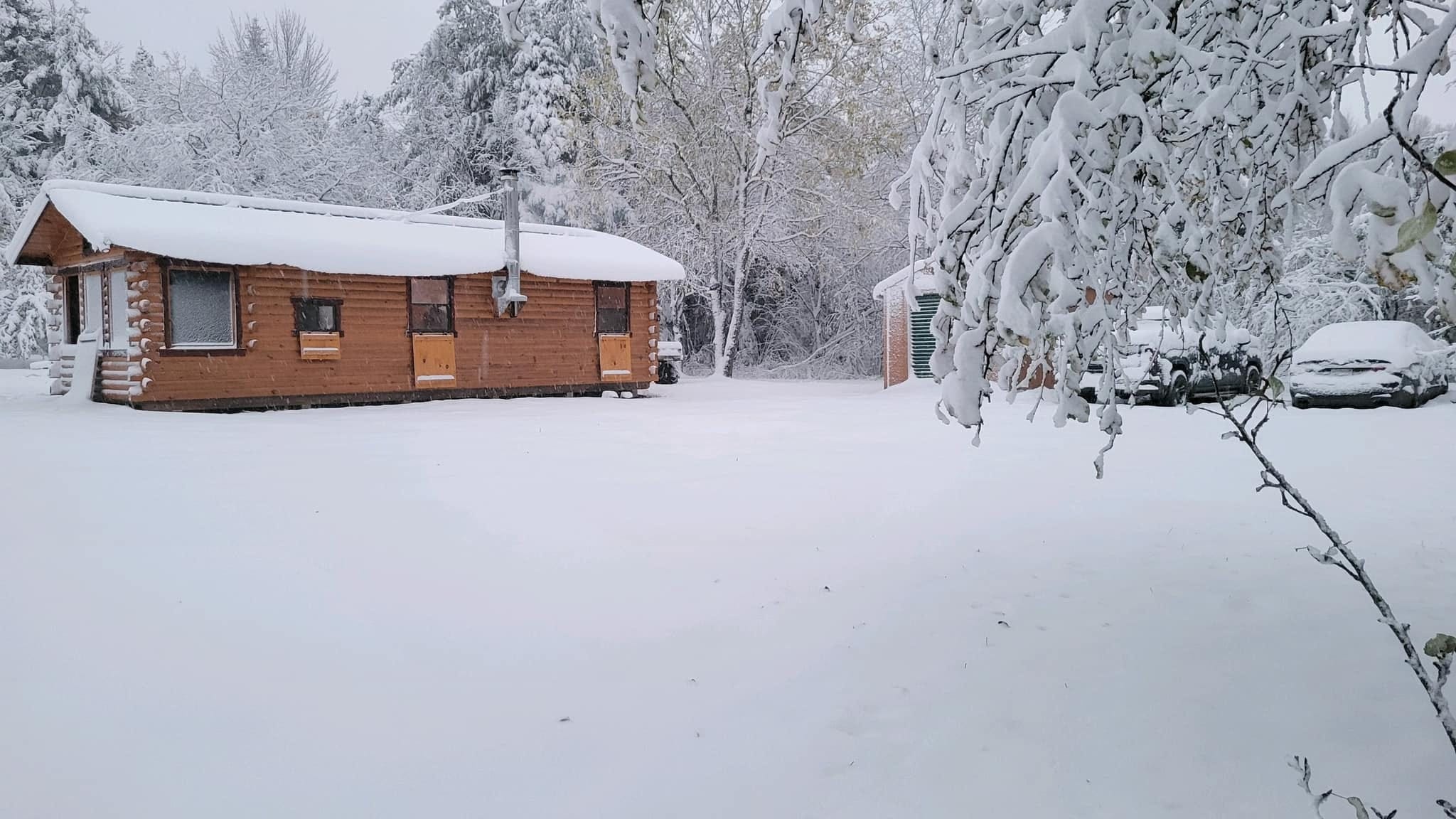 Metro Detroit may see the season's first snowflakes this week, but the U.P. got their first blizzard on Monday