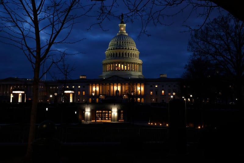 US Capitol at night Photo by Paul Morigi Getty Images for MoveOn