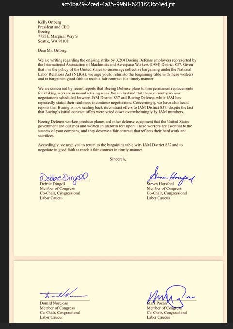 U.S. House of Representatives Labor Caucus