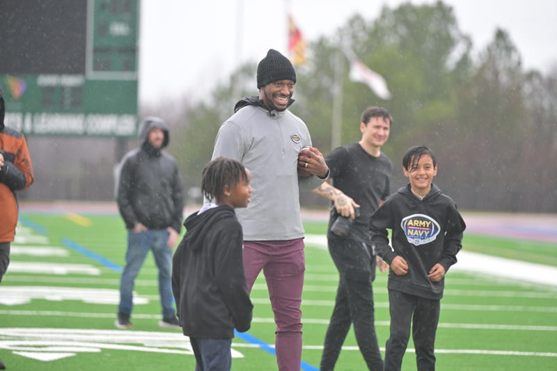 RG3 at USAA's Heroes Huddle at the Army-Navy Game