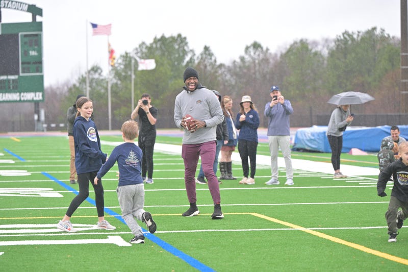 RG3 at USAA's Heroes Huddle at the Army-Navy Game