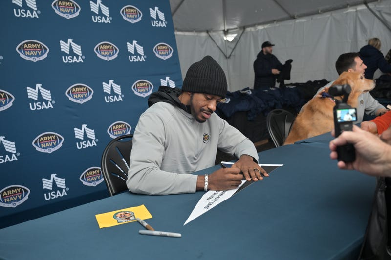 RG3 at USAA's Heroes Huddle at the Army-Navy Game