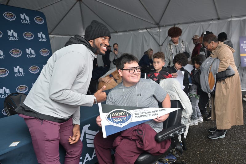 RG3 at USAA's Heroes Huddle at the Army-Navy Game