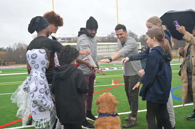 RG3 at USAA's Heroes Huddle at the Army-Navy Game