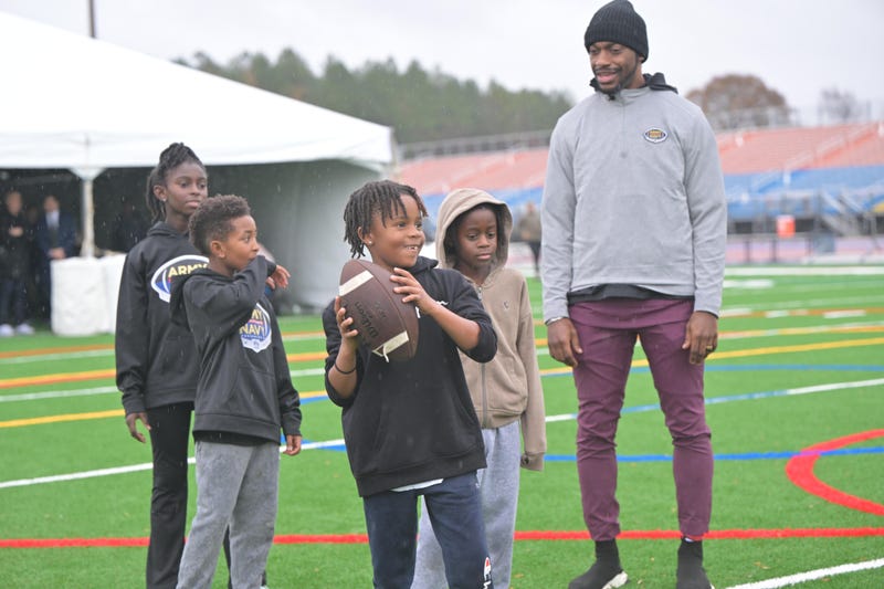 RG3 at USAA's Heroes Huddle at the Army-Navy Game