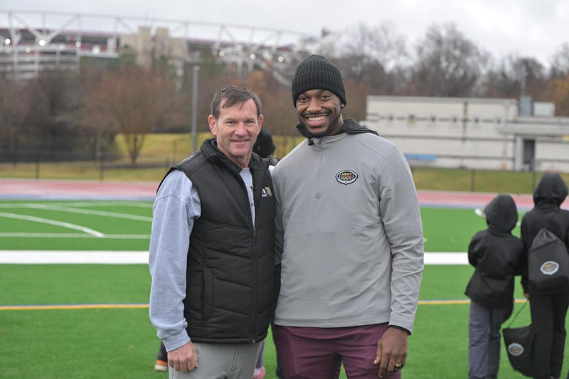 RG3 at USAA's Heroes Huddle at the Army-Navy Game