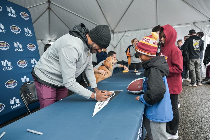 RG3 at USAA's Heroes Huddle at the Army-Navy Game
