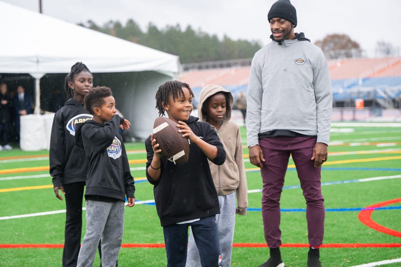 RG3 at USAA's Heroes Huddle at the Army-Navy Game