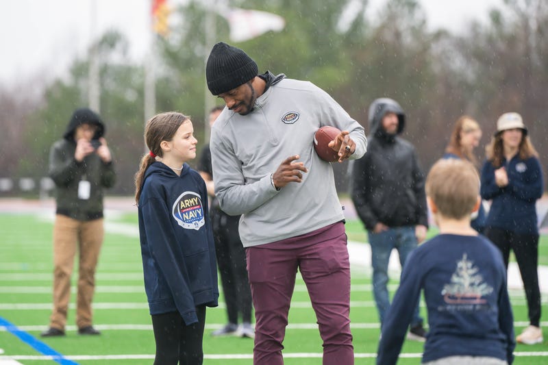 RG3 at USAA's Heroes Huddle at the Army-Navy Game