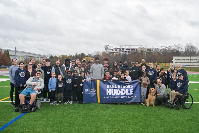 RG3 at USAA's Heroes Huddle at the Army-Navy Game