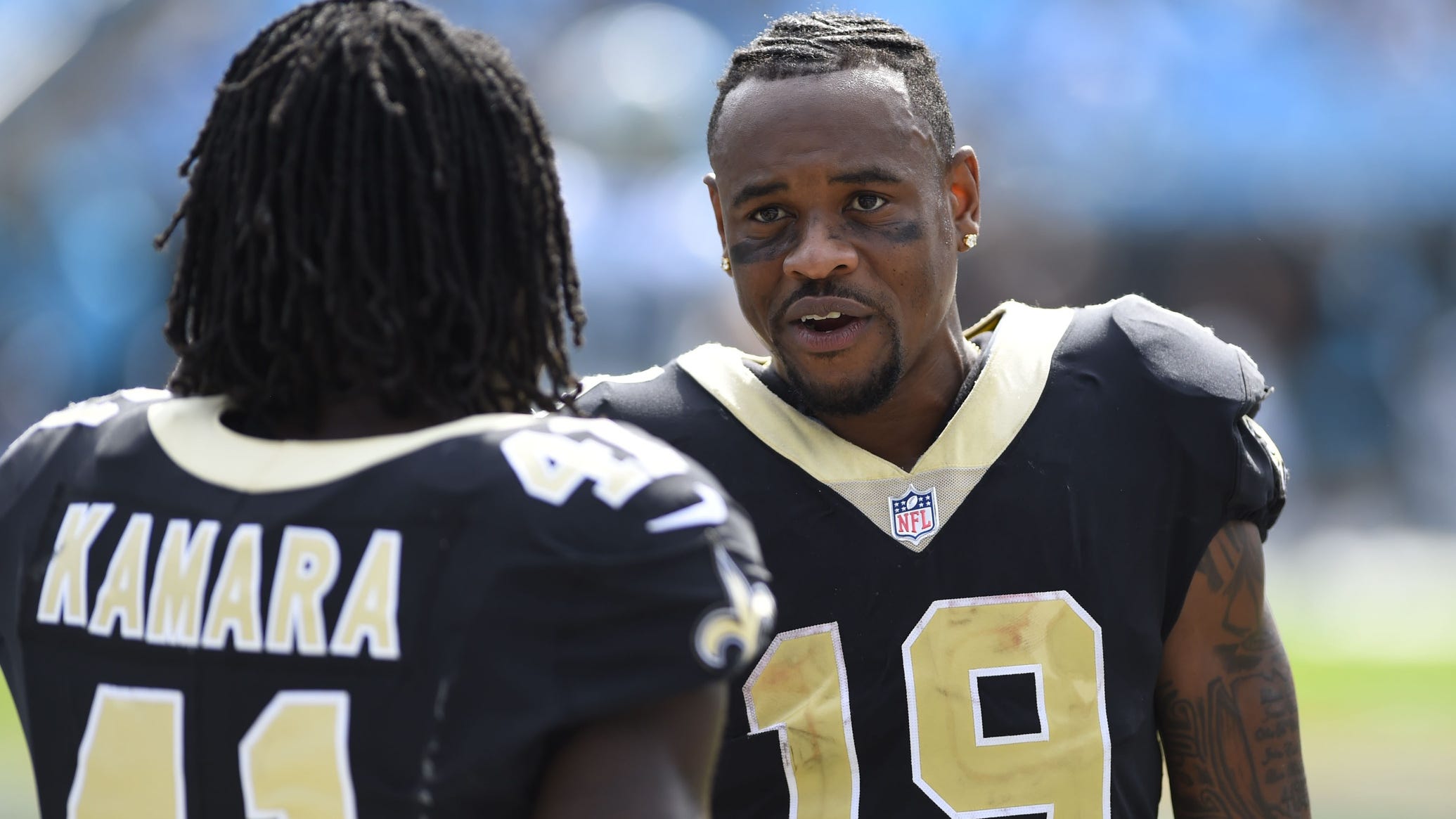 Yes, that's Ted Ginn Jr. back on sidelines at Saints minicamp. Here's why.