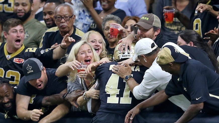 Look out in Superdome's new field-level suites. Alvin Kamara plans on 'jumping right in'