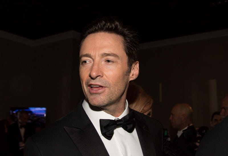Jan 7, 2018; Beverly Hills, CA, USA; Hugh Jackman arrives in the International Ballroom for the start of the 75th Golden Globe Awards at the Beverly Hilton.