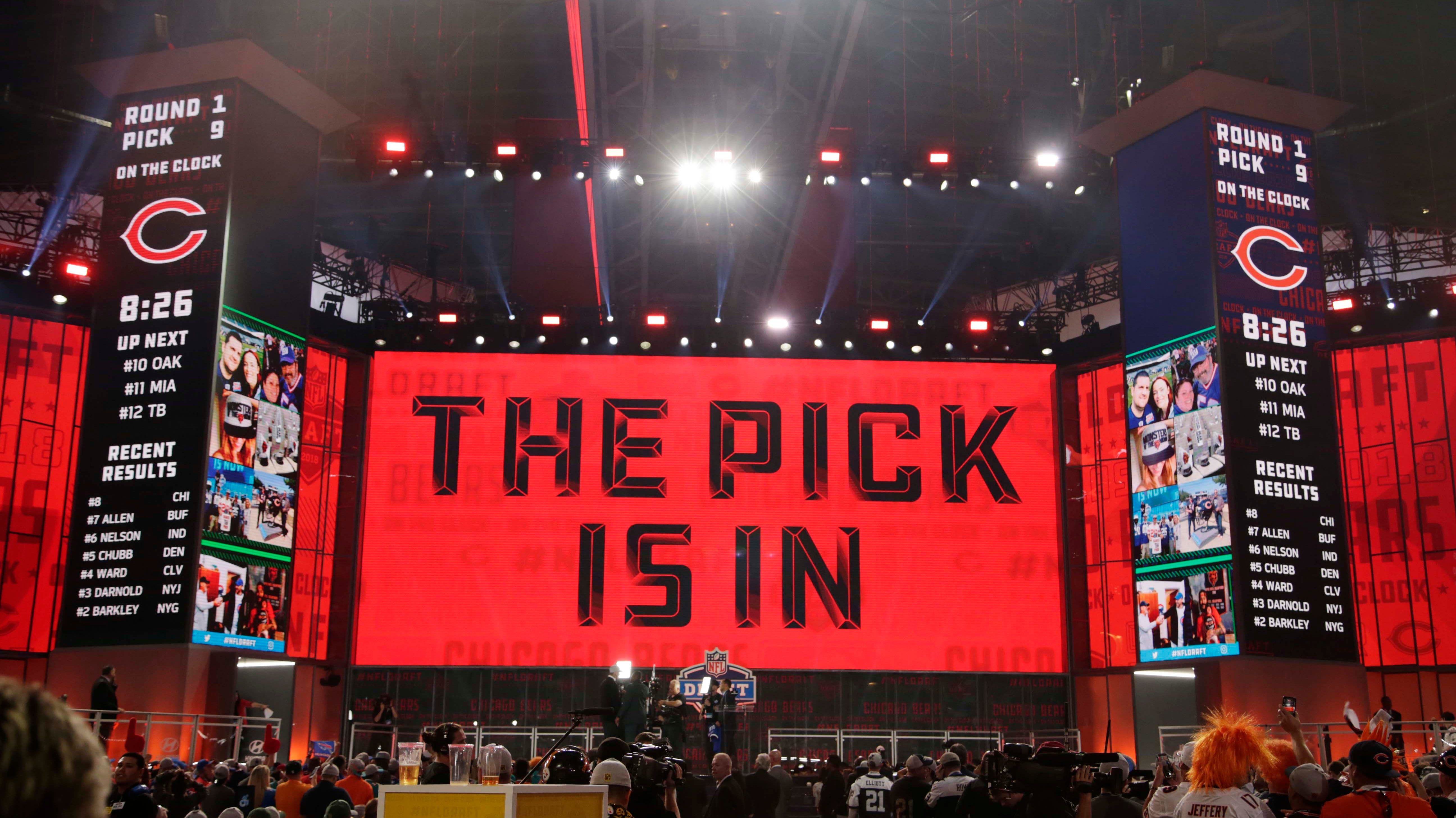 Ian Cunningham: Bears are prioritizing 'best player available' over positional need with No. 9 overall pick