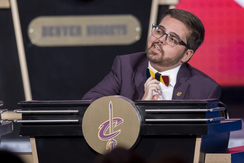 Nick Gilbert at the NBA Draft lottery