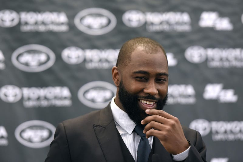 Darrelle Revis at podium