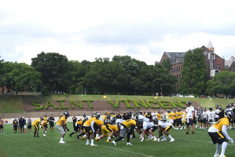 Pittsburgh Steelers train at St. Vincent College.