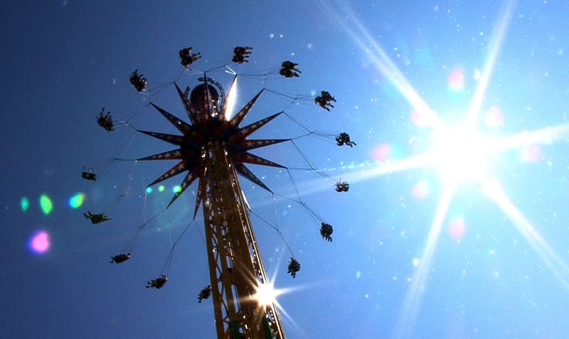 The SkyScreamer ride, pictured in 2012 at Six Flags Great Adventure in Jackson.