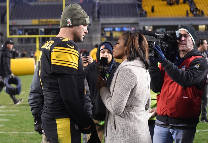 Roethlisberger with national reporter