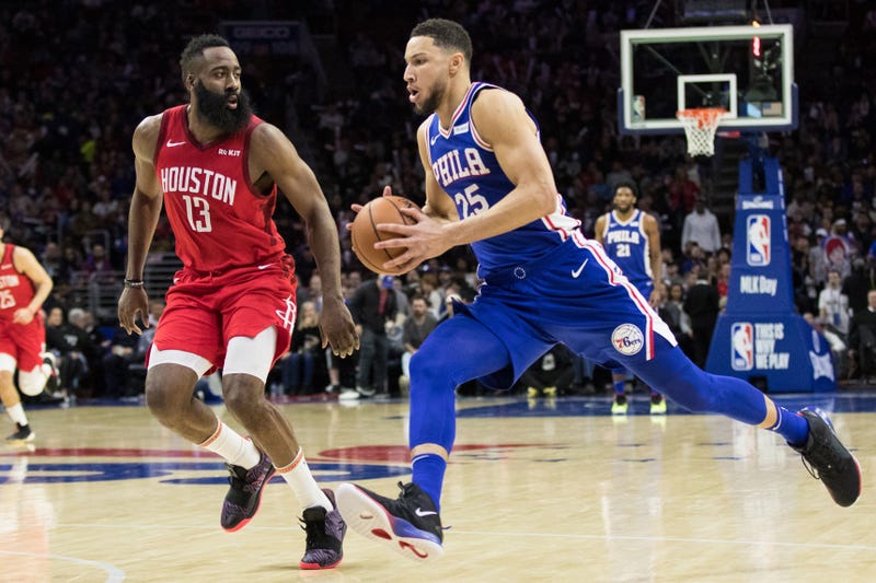 Ben Simmons and James Harden