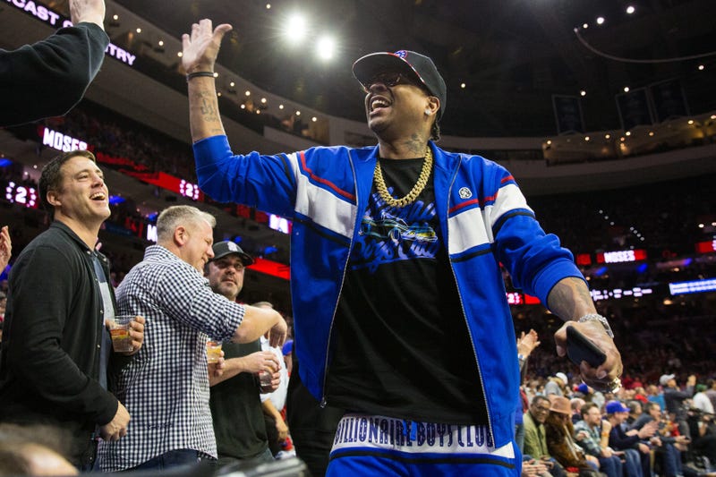 Former Philadelphia 76ers and hall of fame member Allen Iverson